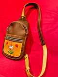 Tooled Sling Bag