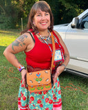 New “Jus Cute” Dakota Floral Bag Russet