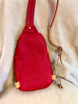 Red Dakota Floral Sling Bag