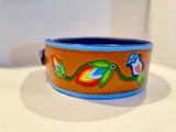 Tooled Leather Belt (29-35)