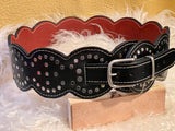 Black Rivet Belt