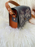 Navy and English Tan Dragonfly Bag