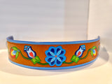 Tooled Leather Belt (29-35)