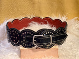 Black Rivet Belt