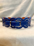 Royal Blueberry Rivet Belt