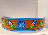 Tooled Leather Belt (29-35)