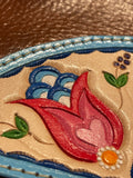 Horizontal Floral Bison Bag