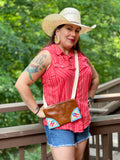 Horizontal Geometric Bison Bag