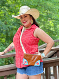 Horizontal Geometric Bison Bag