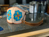 Tooled Leather Face Mask