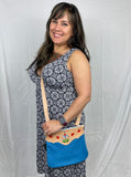 Blue Dakota Floral Crossbody Bag