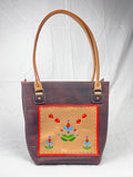 Dakota Floral Bordeaux Tote