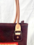 Dakota Floral Bordeaux Tote