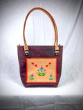 Dakota Floral Bordeaux Tote