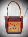 Dakota Floral Bordeaux Tote