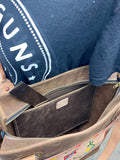 “The Fighter” Tote Oak Finish