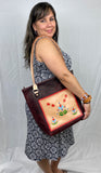 Dakota Floral Bordeaux Tote