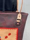 Dakota Floral Bordeaux Tote