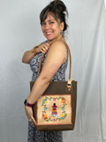 “The Fighter” Tote Oak Finish