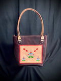 Dakota Floral Bordeaux Tote