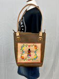 “The Fighter” Tote Oak Finish