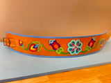 Tooled Ribbon Skirt Belt