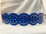 Royal Blueberry Rivet Belt