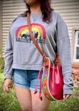 Woodland floral Giddy Up Stirrup Bag