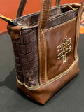 Dragonfly Tote Bag Embossed Alligator