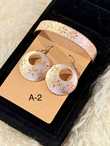 Copper Bracelet and Earring Set A-2