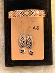 Copper Bracelet and Earring Set A-6