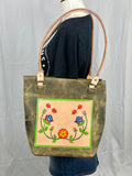 Dragonfly Floral Tote